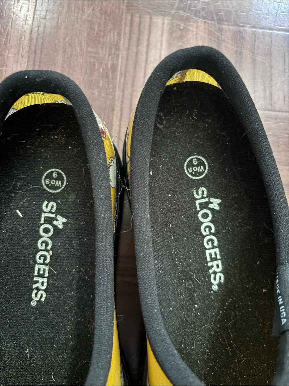 Yellow Chicken-Print Slip-On Sloggers - Picture 3 of 5